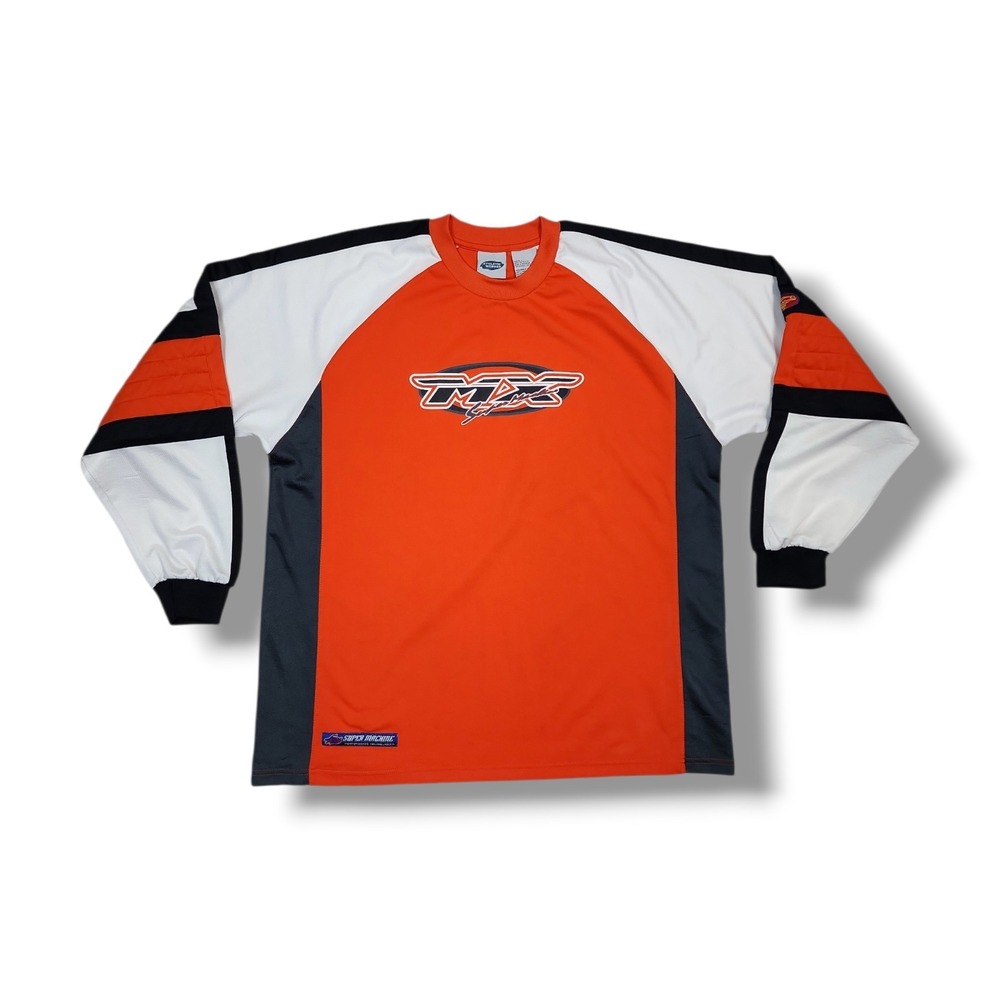 Vintage Athletic Works MX Motocross Super Machine Jersey Y2K Size L